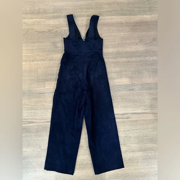 Urban Outfitters BDG April Corduroy Zip Front Jumpsuit-Size Small-Navy Blue - Picture 6 of 11